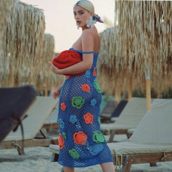 Zara Dresses & Skirts - Floral Crochet Dress Limited Edition Zara